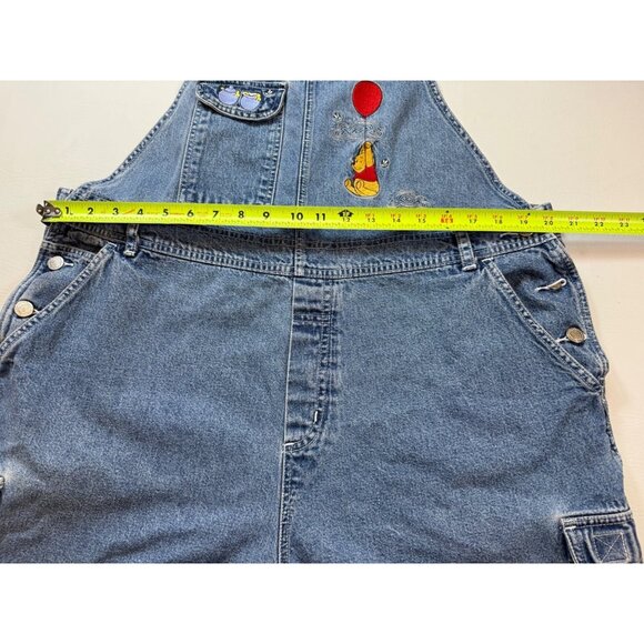 Vintage Winnie The Pooh Denim Overalls Shorts Size18W/20W Embroidered (FF154) - Picture 10 of 12
